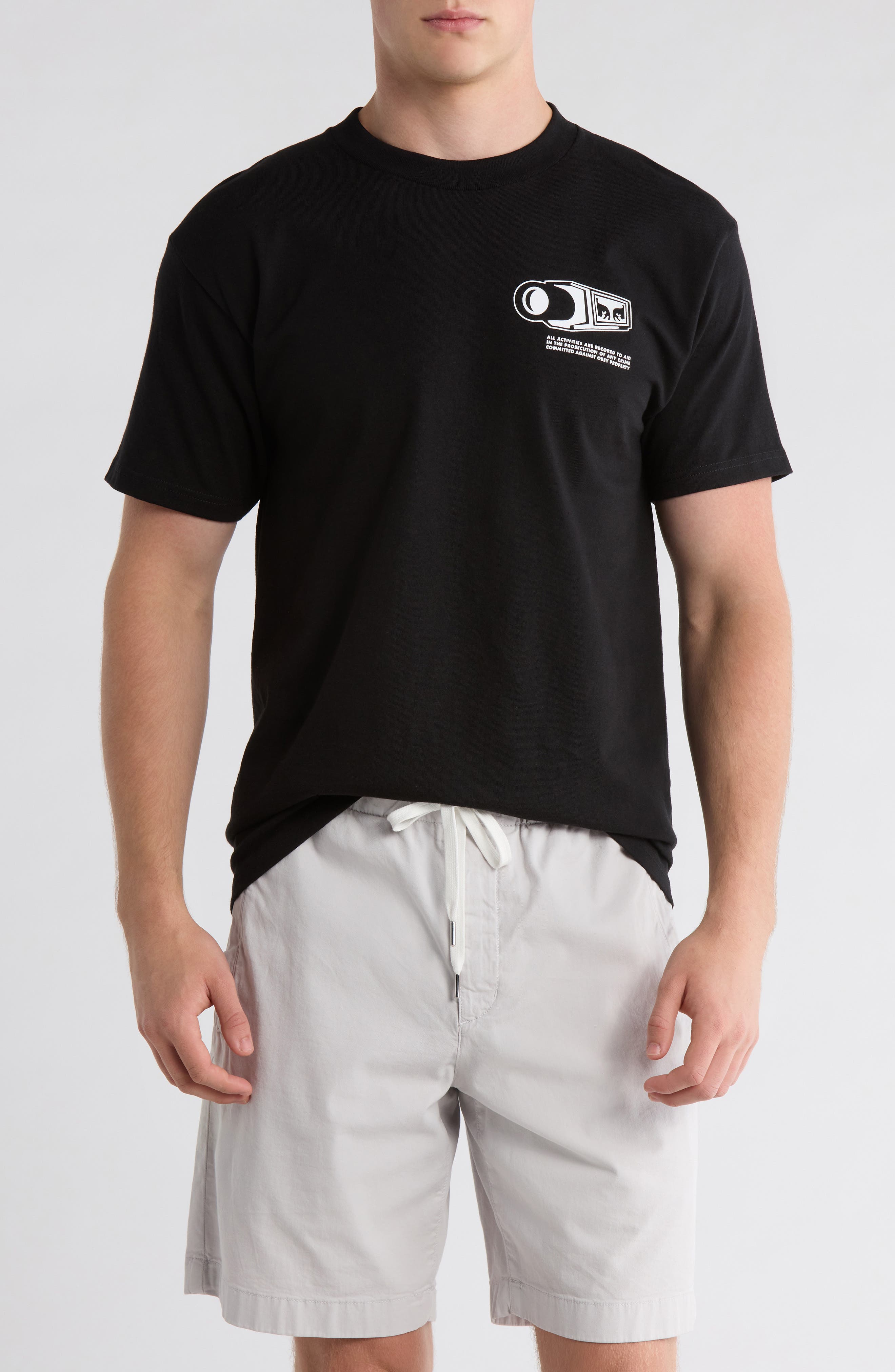 Obey Warning Graphic T-Shirt