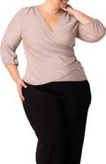 Kiyonna Celeste Faux Wrap Top