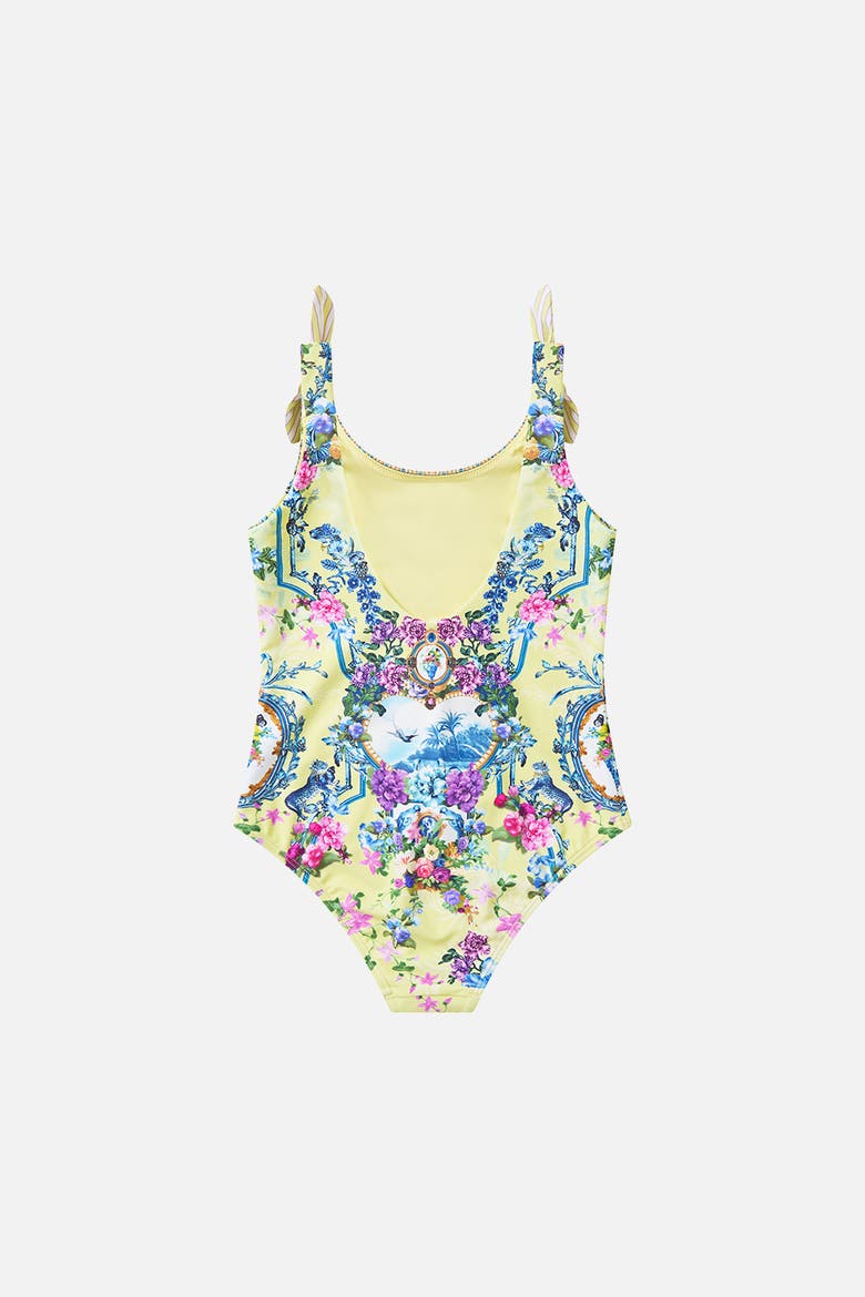 Kids Round Neck Tie Shoulder One Piece, Alternate, color, Chinoiserie Child