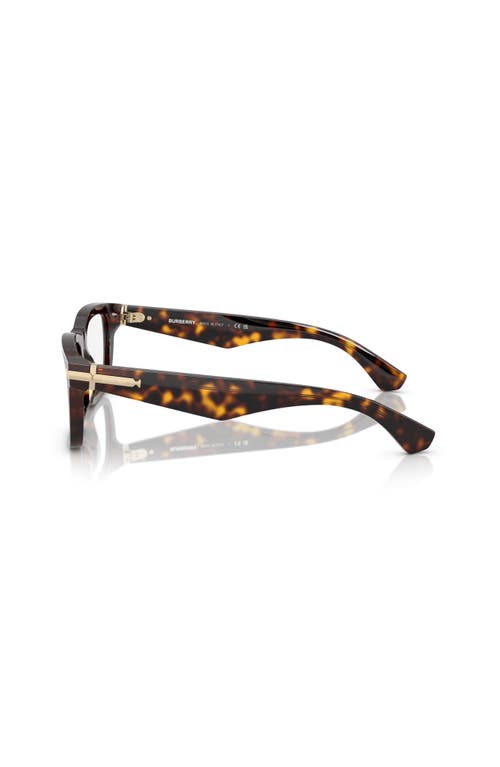 Burberry 53mm Rectangle Optical Glasses In Brown