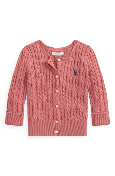 Kids' Mini Cable Cotton Cardigan
