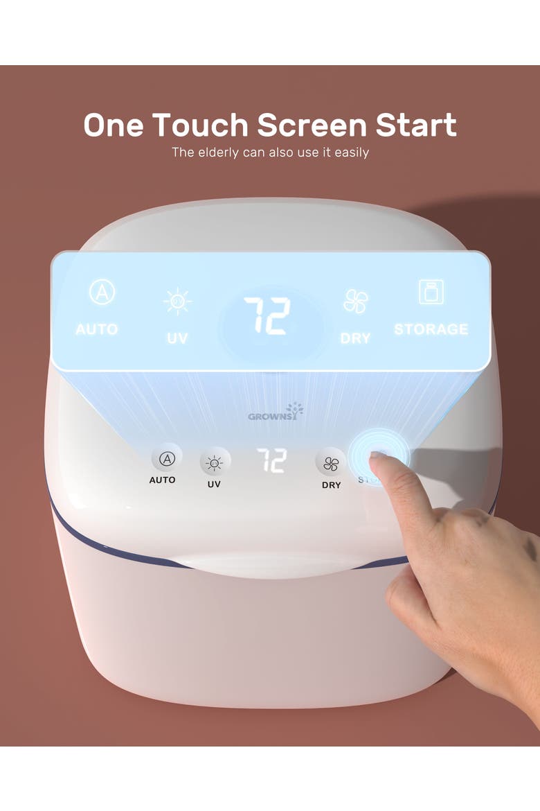UV Cleaner and Sanitizer and Dryer, Alternate, color, white