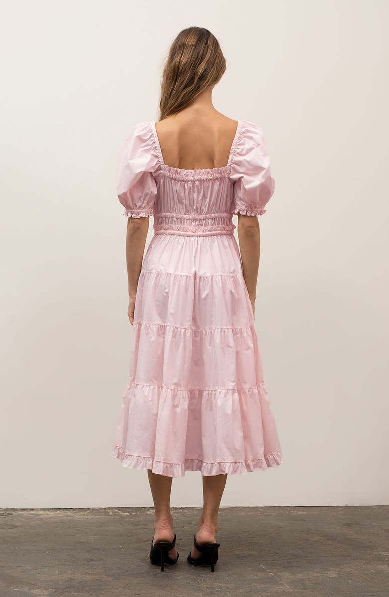 blush satin dress midi Pink Leopard Print Satin Midi Dress – AX Paris