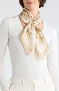 Kate Spade New York modern leopard silk scarf
