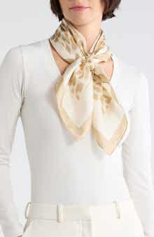 modern leopard silk scarf