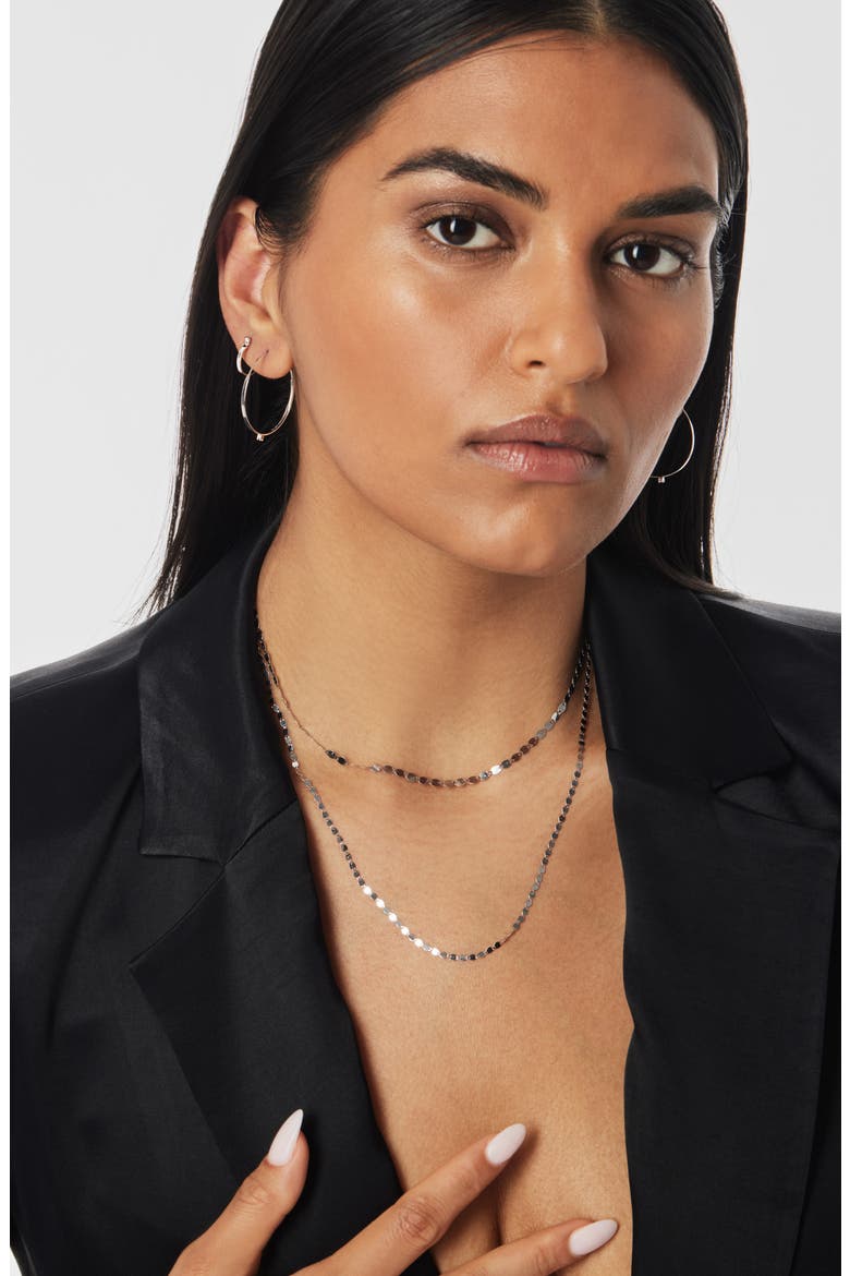 Petite Nude 14K Gold Chain Choker, Alternate, color, YELLOW GOLD