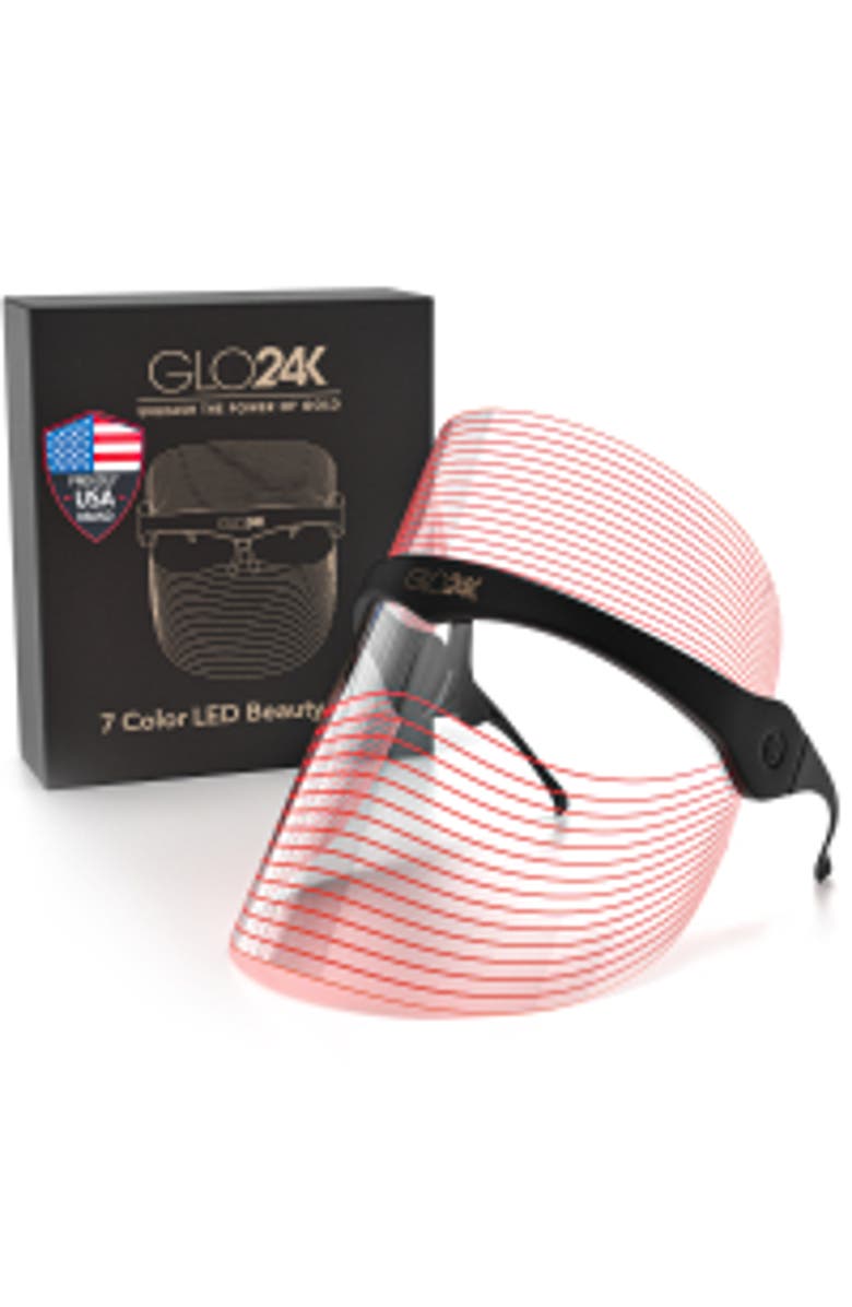 GLO24K UNLEASH THE POWER OF GOLD 7 Color LED Beauty Mask, Alternate, color, Na