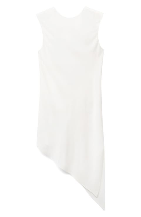 Tie Back Asymmetric Satin Top