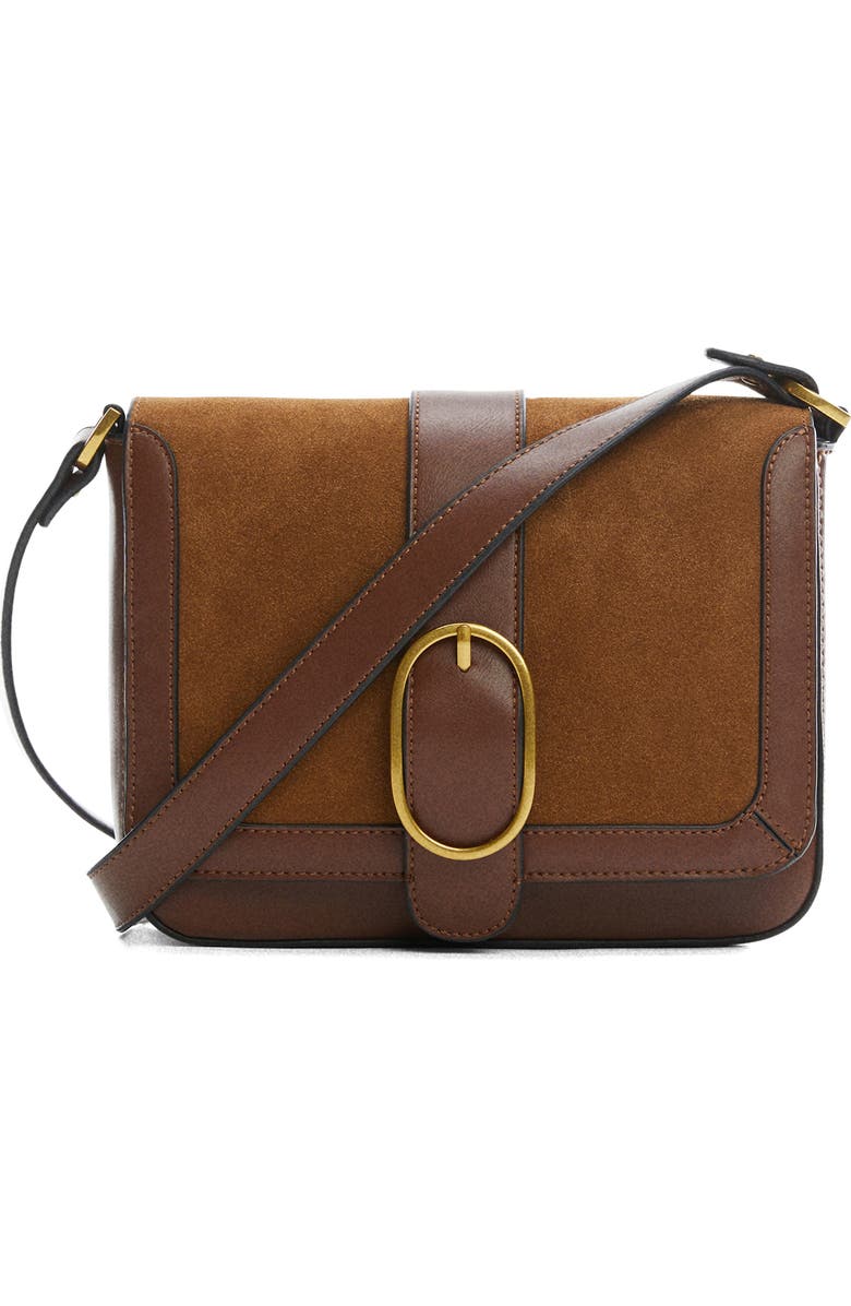 MANGO Buckle Crossbody Bag, Main, color,