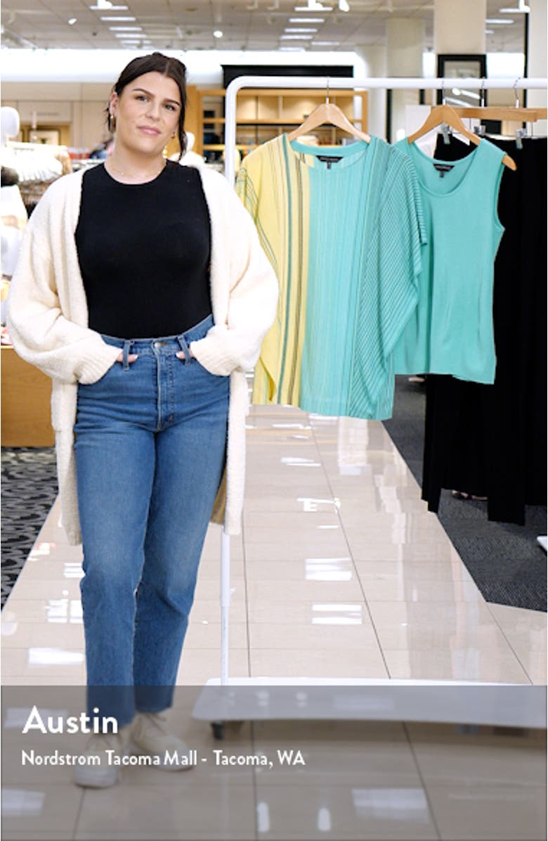 Ombré Stitch Butterfly Sleeve Knit Top, sales video thumbnail