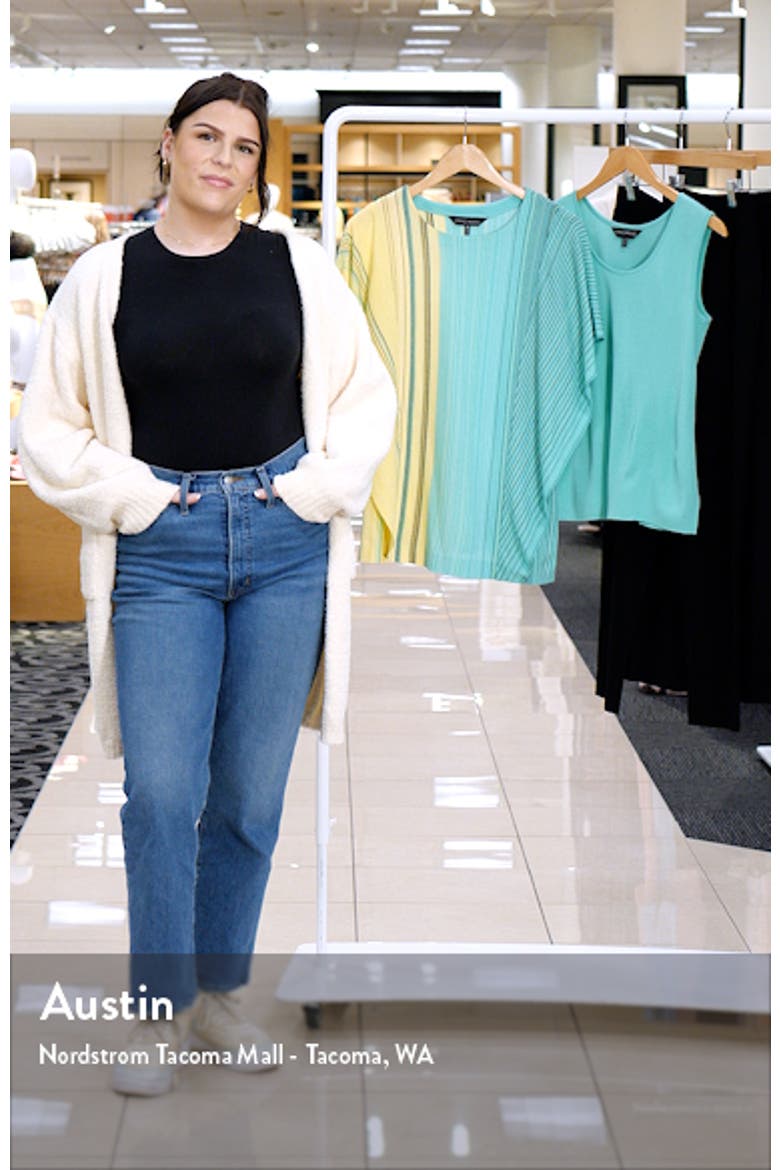 Ombré Stitch Butterfly Sleeve Knit Top video