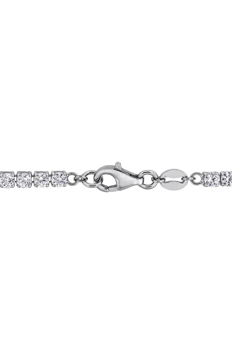 Julianna B. Pearl & Created White Sapphire Station Bracelet, Alternate, color, Pearl