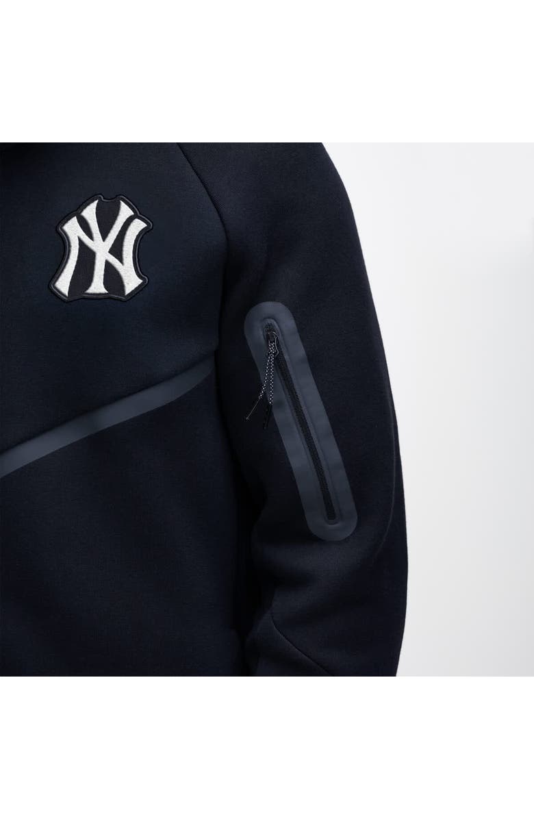 Nike Men's Nike Black New York Yankees Tech Fleece Raglan Full-Zip Windrunner Hoodie, Alternate, color, Black