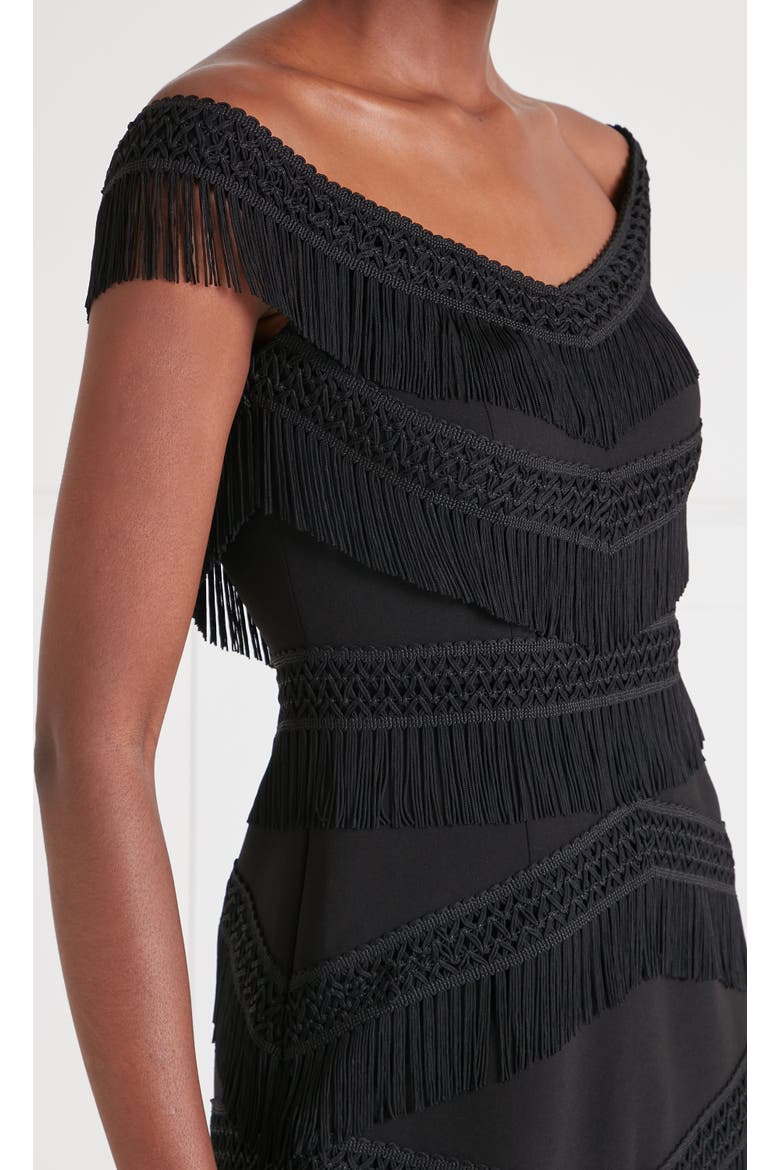 Fringe Dress, Alternate, color, Black