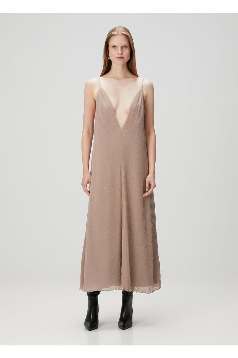 Long Dress, Alternate, color, BEIGE