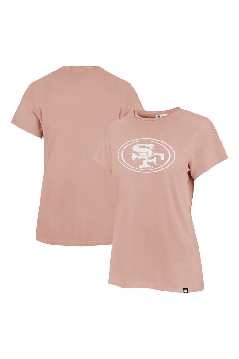 Women's '47  Light Pink San Francisco 49ers Premier Frankie T-Shirt, Main, color, Light Pink