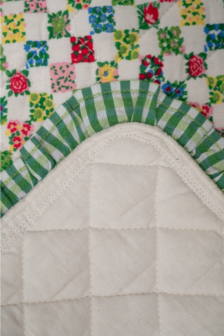 Rebecca Ruffle Placemat, Set of 4, Alternate, color, Green