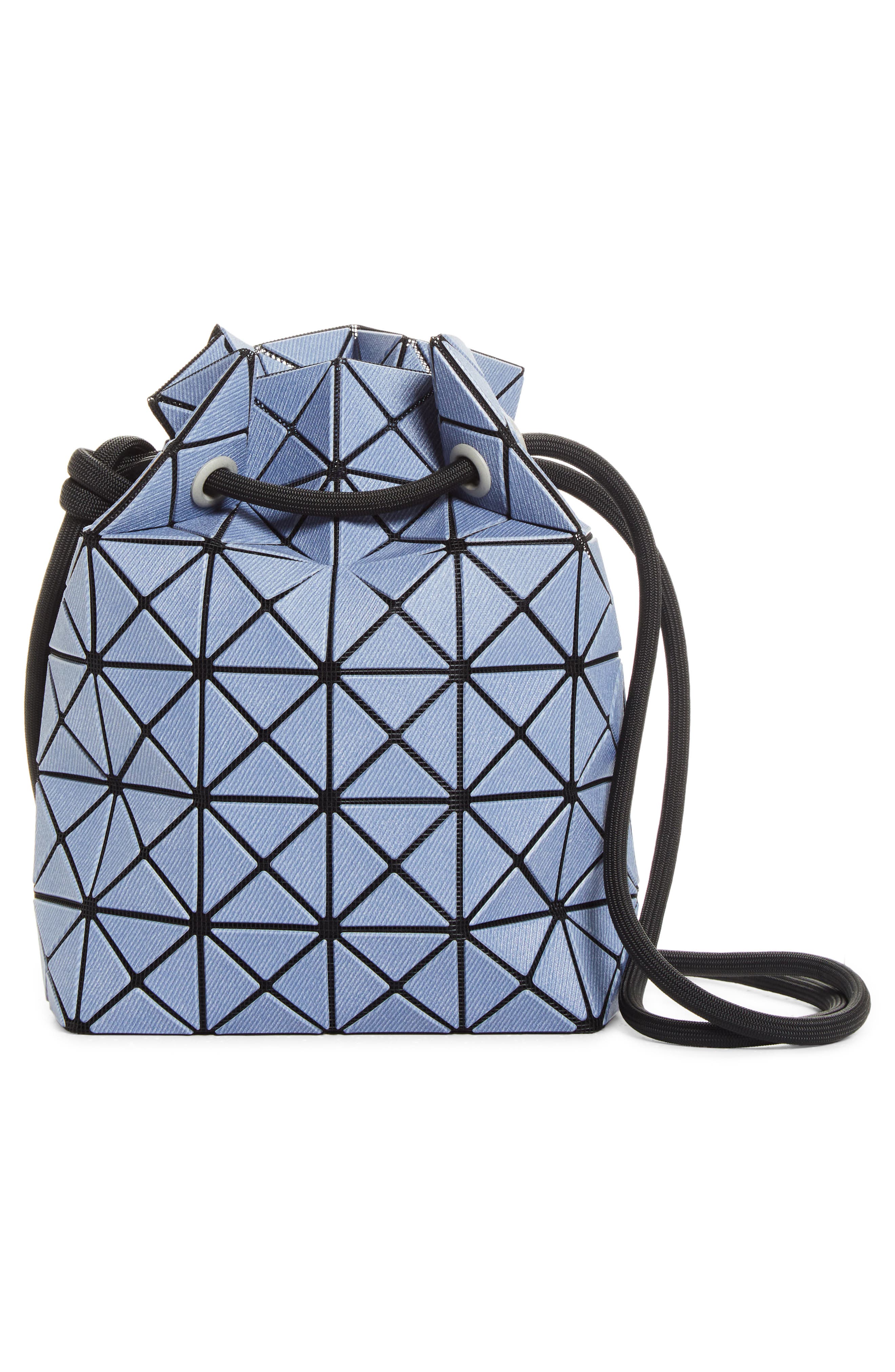 Bao Bao Issey Miyake Wring Denim Drawstring Bucket Bag, Alternate, color, Blue
