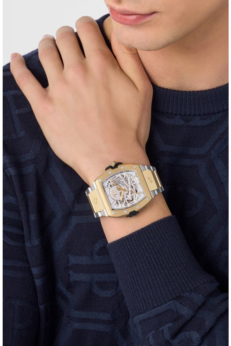 The $keleton 2.0 Automatic Bracelet Watch, 44mm, Alternate, color, TWO TONE