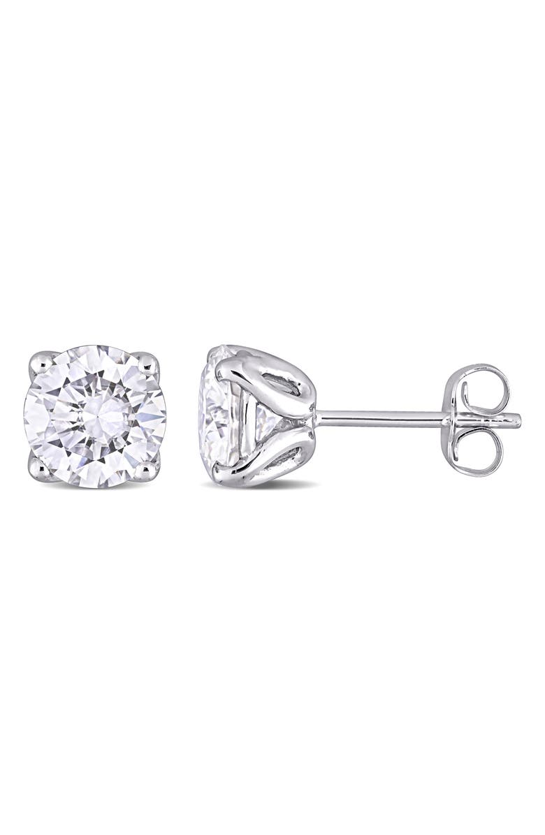 DELMAR Lab-Created Moissanite Stud Earrings, Main, color,