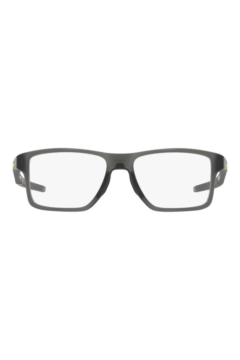 Chamfer™ 54mm Rectangular Optical Glasses, Main, color, GREY