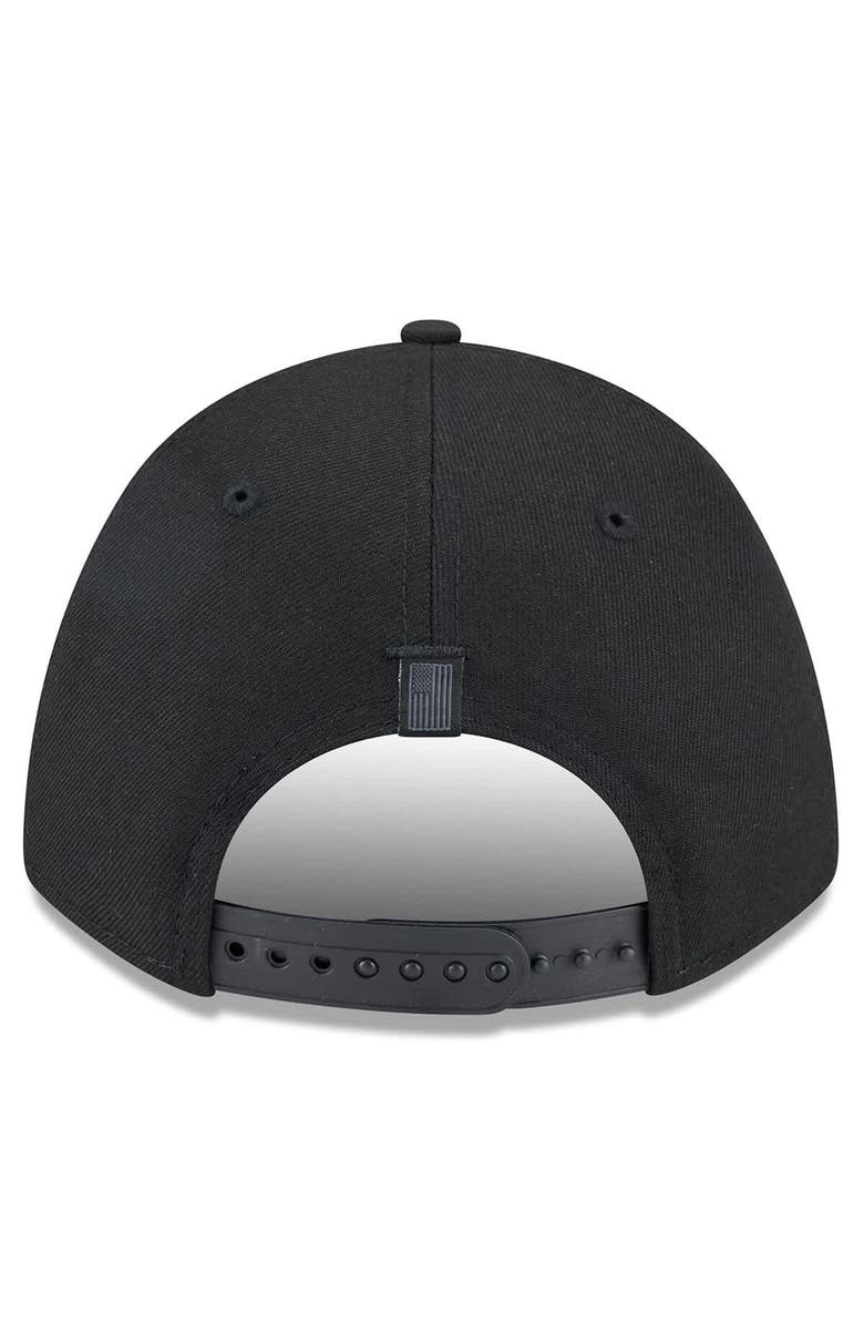 New Era Men's New Era Black Ross Chastain American Flag 9FORTY M-Crown A-Frame Adjustable Hat, Alternate, color, Black