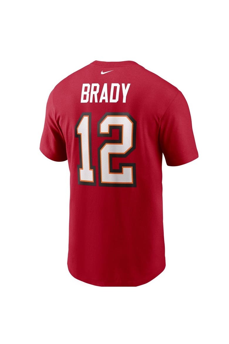 Men's Nike Tom Brady Red Tampa Bay Buccaneers Name & Number T-Shirt, Alternate, color, RED