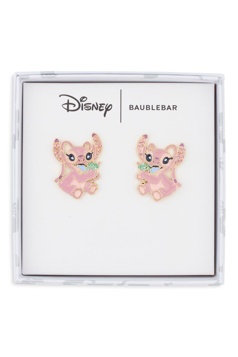 Disney Angel Stud Earrings, Main, color, PINK