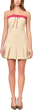 MAUDE CLUB Viola Linen Blend Minidress