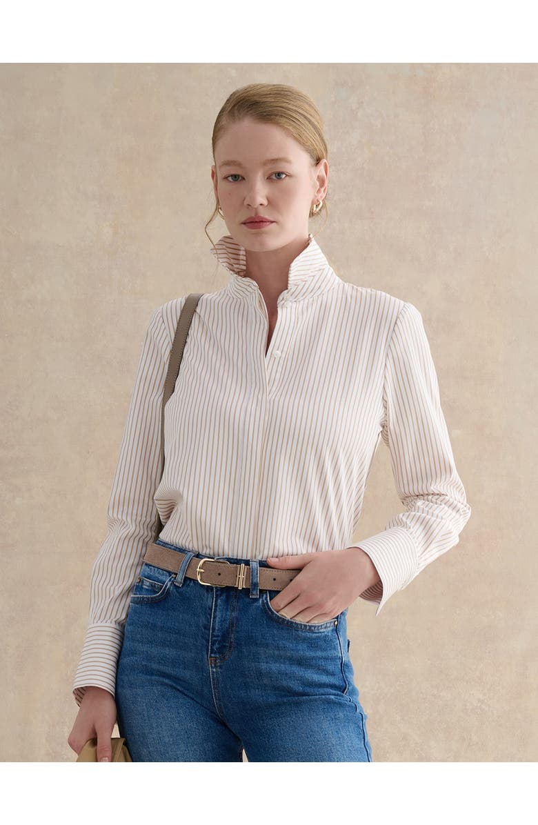 HOBBS LONDON Andra Shirt, Main, color, Neutral White