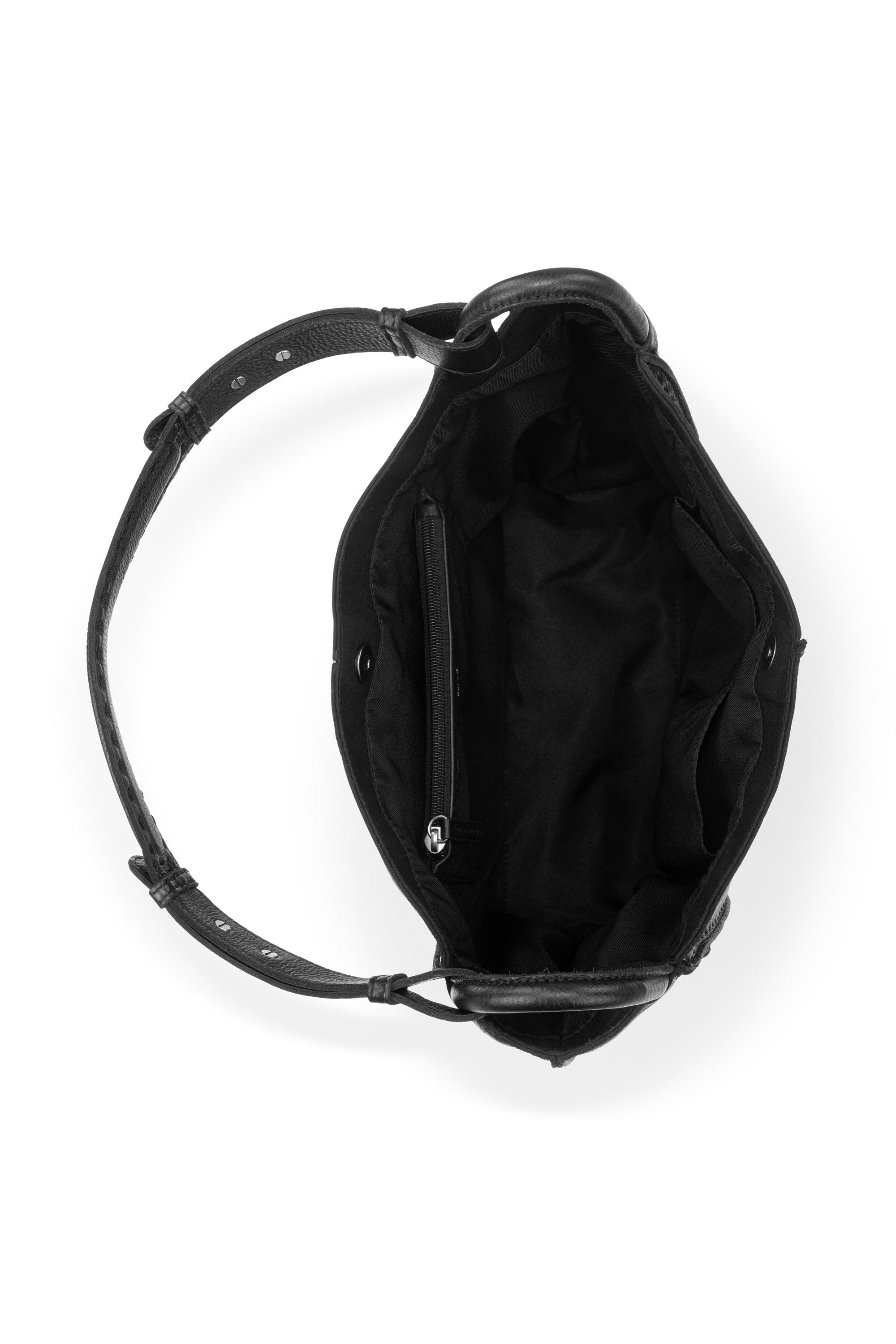 The Sak Los Feliz Medium Tote Leather Bag, Alternate, color, Black