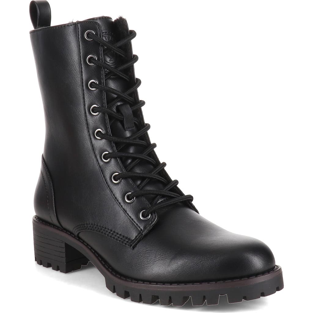 Aquatherm By Santana Canada Annette Faux Fur Lined Winter Boot In Black