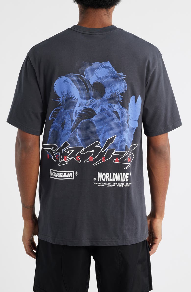 ICECREAM Eyescream Cotton Graphic T-Shirt, Alternate, color, Charcoal Art