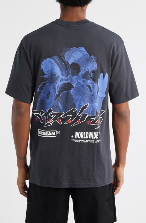 Icecream Eyescream Cotton Graphic T-shirt In Blue