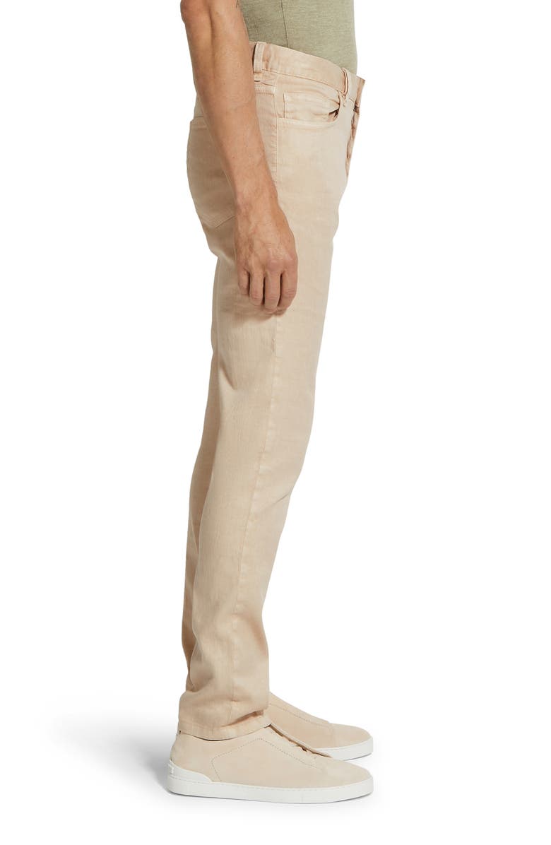 ZEGNA Roccia Linen & Cotton Stretch Twill Slim Fit Jeans, Alternate, color, 