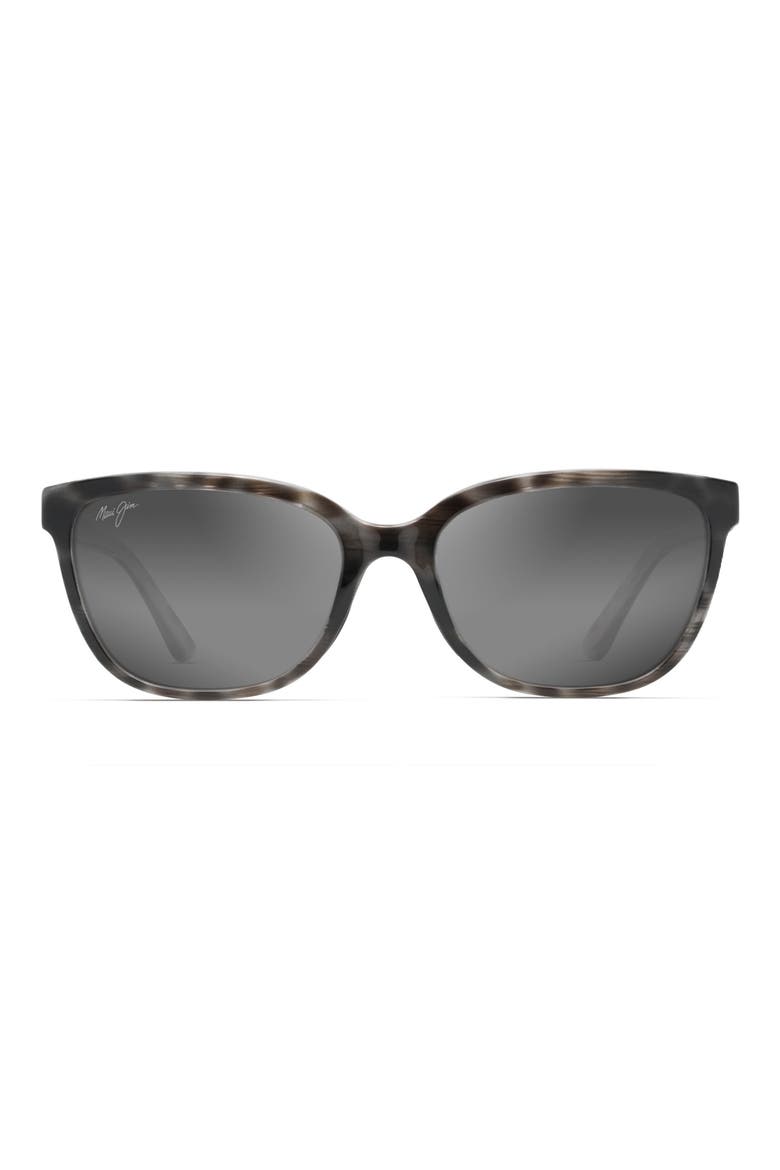 Honi 54mm PolarizedPlus2® Cat Eye Sunglasses, Main, color, GREY TORTOISE STRIPE