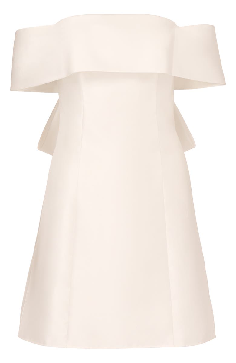 Adrianna Papell Bow Mikado Cocktail Dress, Alternate, color, 