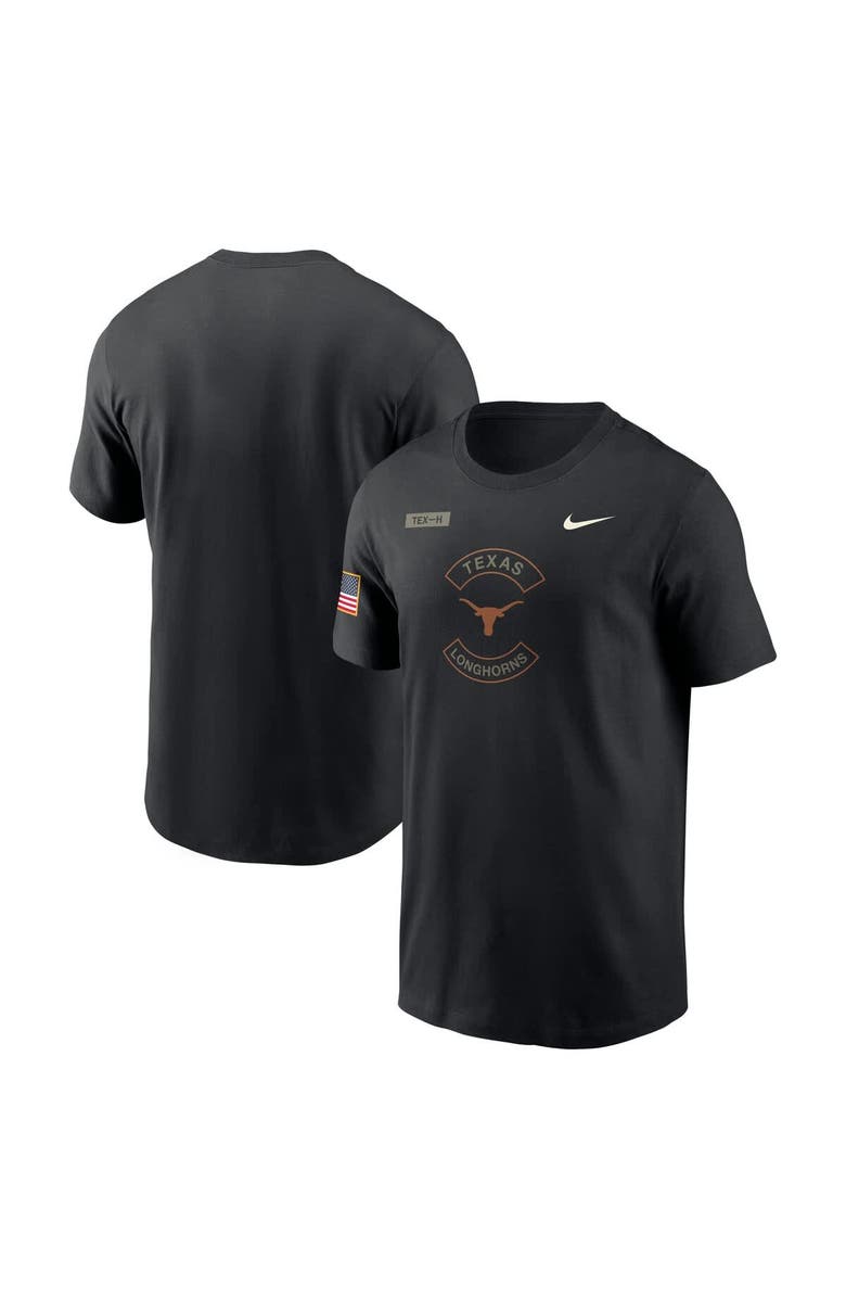 Nike Men's Nike Black Texas Longhorns 2025 Military Appreciation Performance T-Shirt, Main, color, Black