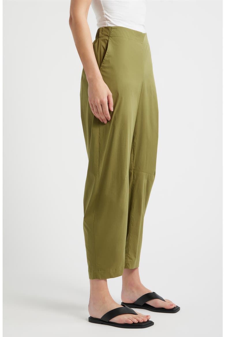 Barrel Leg Pants, Alternate, color, BAY LEAF