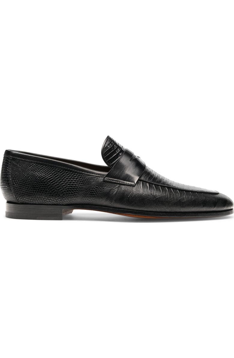 Magnanni Vincente Genuine Lizard Penny Loafer, Alternate, color,