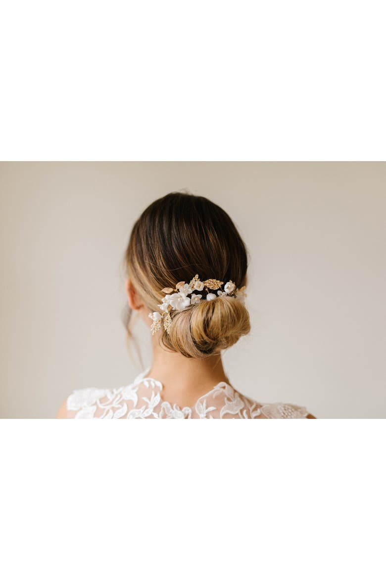 Evangeline Bridal Pins, Alternate, color, Gold