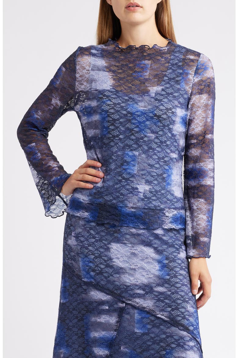 Stretch Mesh Top, Main, color, MIDNIGHT