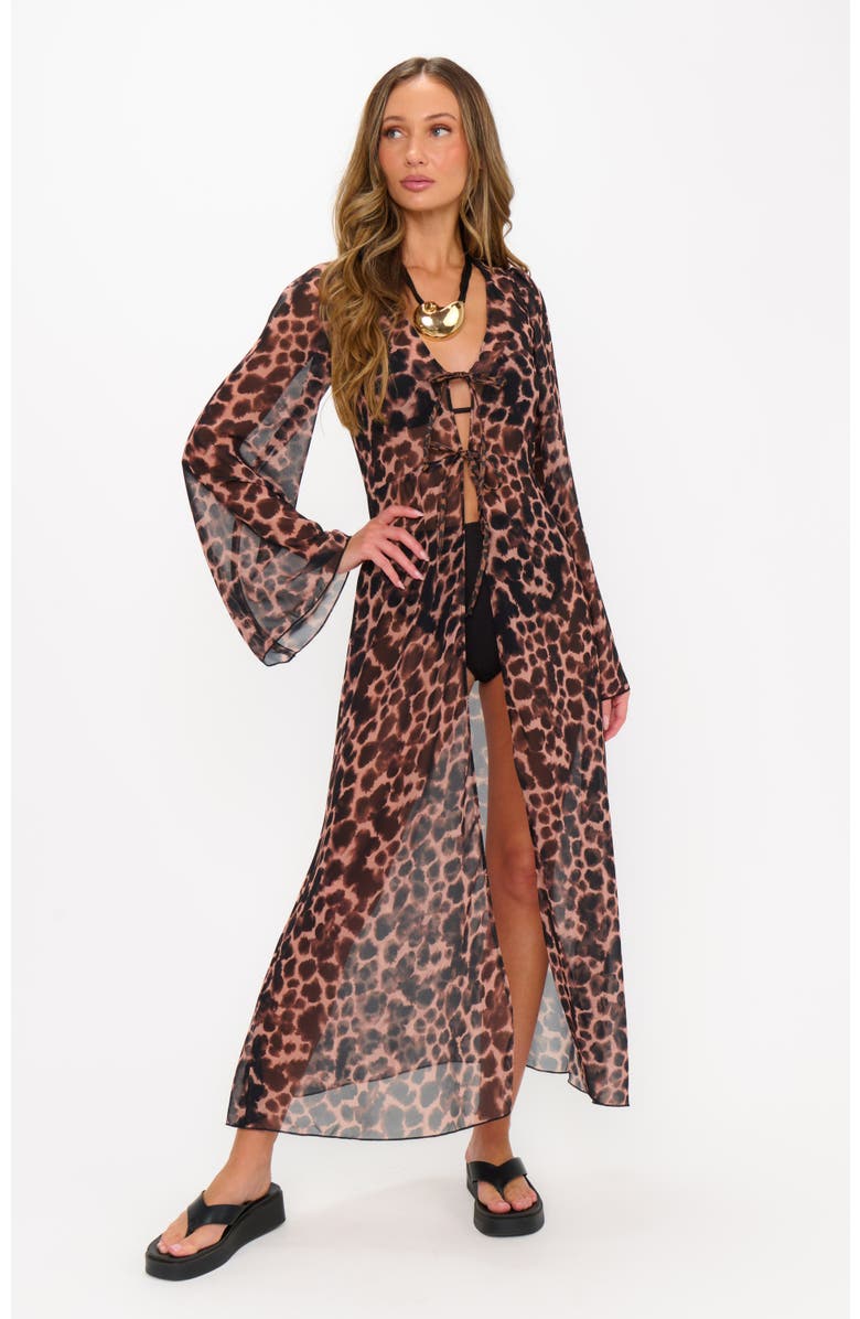 Show Me Your Mumu Jet Setter Robe, Alternate, color, Tortoise Shell