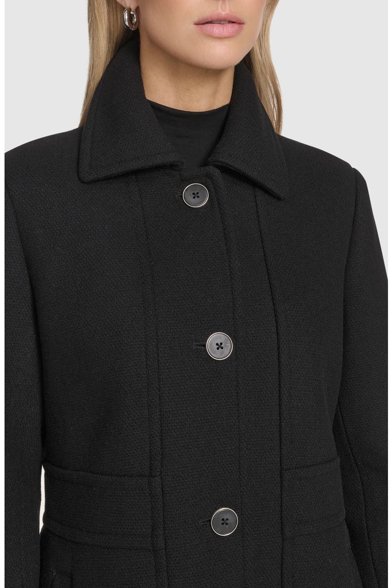 Emmeline Wool Blend Coat, Alternate, color, BLACK