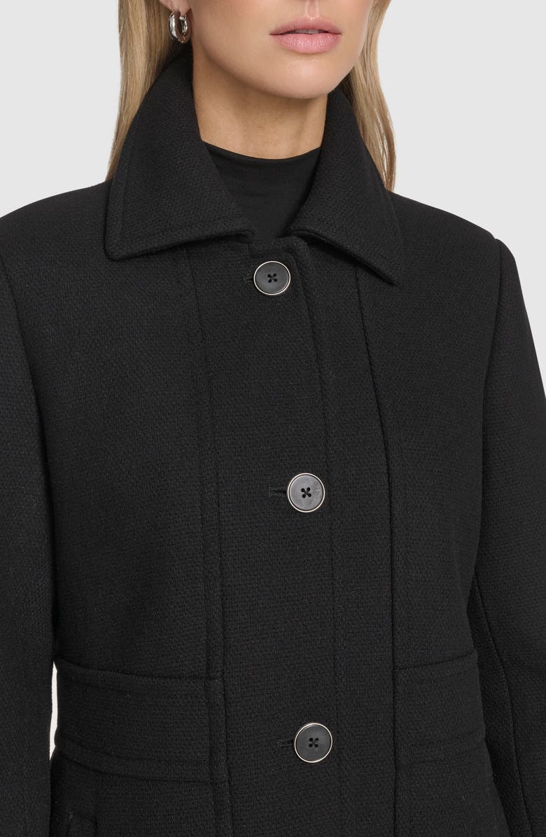 Andrew Marc Emmeline Wool Blend Coat, Alternate, color, Black