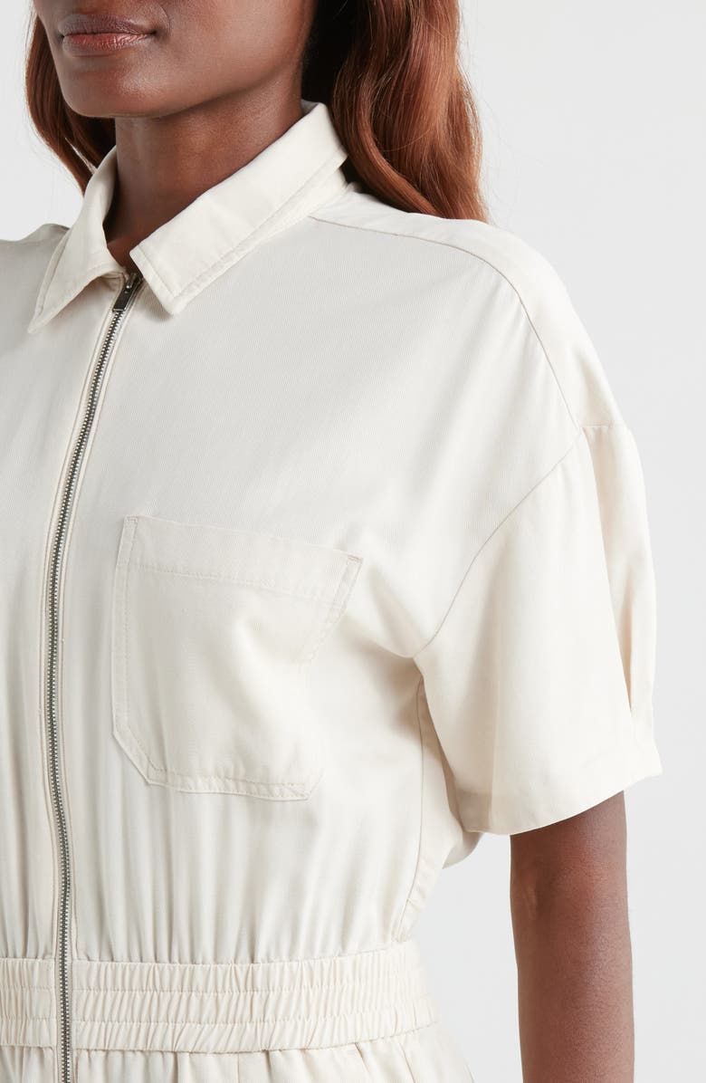 Vuori Coastline Front Zip Jumpsuit, Alternate, color, Milkweed