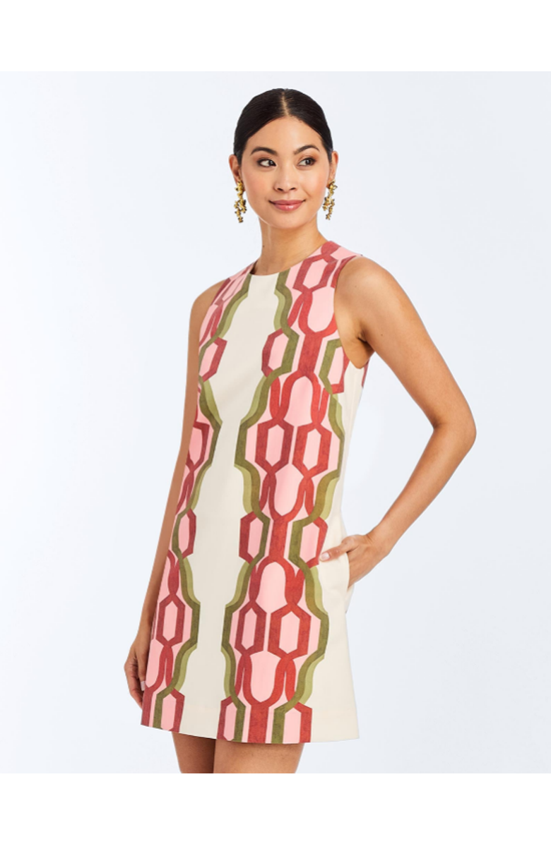 Mestiza New York Fiona Shift Mini Dress, Main, color, Orange