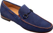 Mezlan Tarraco Perforated Suede Bit Loafer