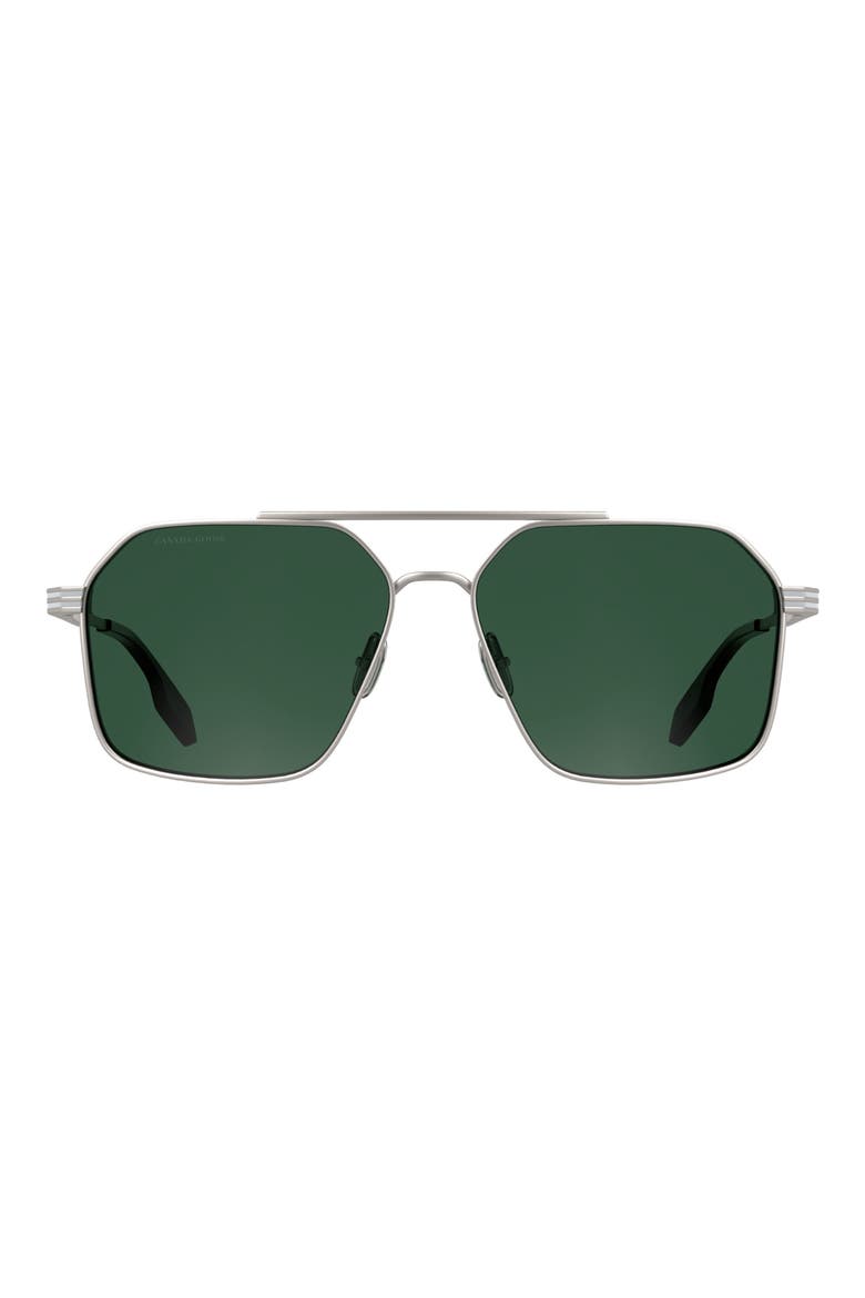 61mm Aviator Sunglasses, Main, color, MATTE LIGHT GUNMETAL