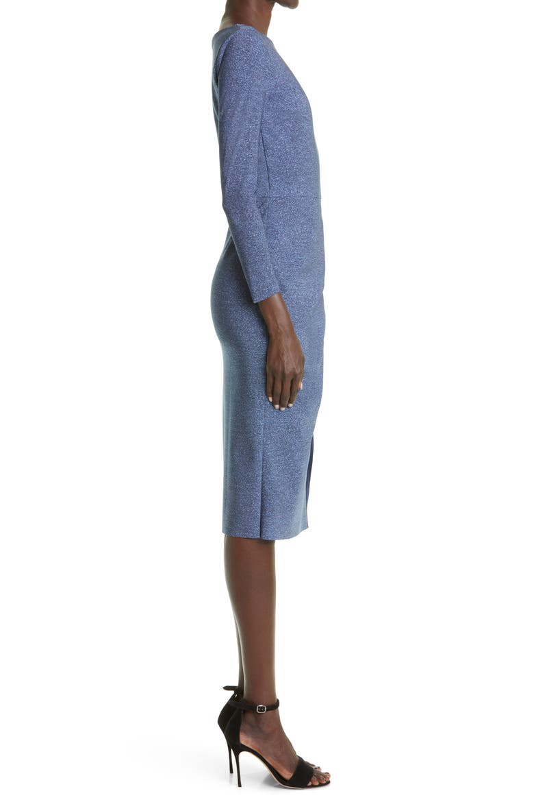 Bambolah Long Sleeve Midi Dress (Nordstrom Exclusive), Alternate, color, MORAY ARTIC BLUE